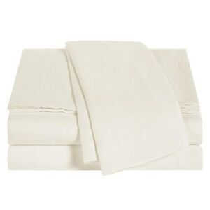 Sunham Oxywash Solid Sheet Set Ivory, California King